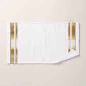 Wit en Goud Fleur de Lis Elegant Bad Handdoek (Handdoek)