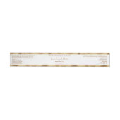 Wit en goud folie luxe cosmetica potlabel (Individueel)
