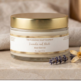 Wit en goud folie luxe cosmetica potlabel