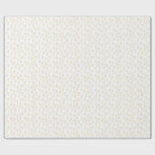 Wit en Goud Gingerbread Mannen Glitter Kerstmis Cadeaupapier (Vlak)