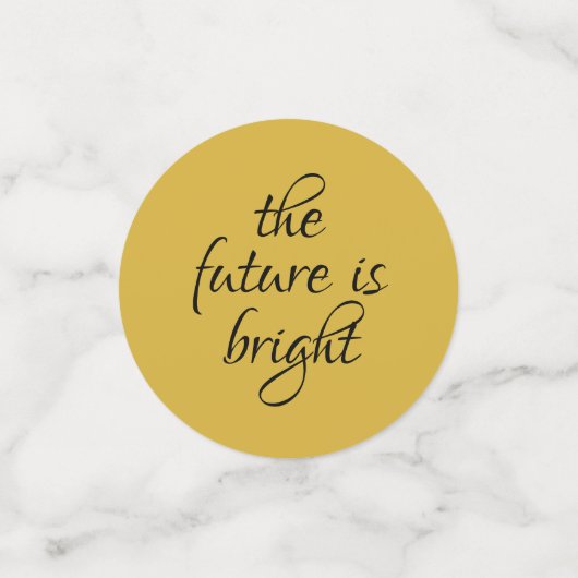 Wit en Goud Glitter Dust Afstuderen Dank U Confetti (Kleine voorkant)