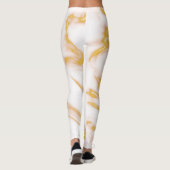 Wit en goud leggings (Achterkant)