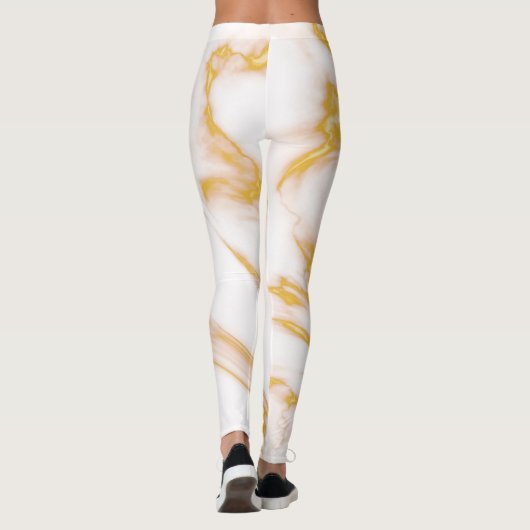 Wit en goud leggings (Achterkant)