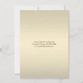 Wit en goud lint met rood diamant Vrijgezellenfees Kaart (Achterkant)