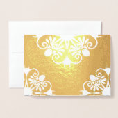 Wit en Goud Mandala Indiase bruiloft uitnodiging (Voorkant met envelop)