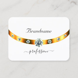 Wit en goud met Monogram Diamonds Professional Visitekaartje
