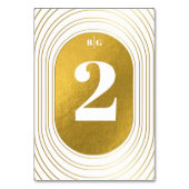 Wit en goud Modern minimalistische wapenweddenscha Kaart (Achterkant)