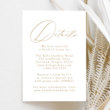 Wit en Goud Moderne Elegantie Huwelijksdetails