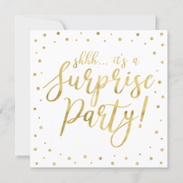 Wit en goud | Pensioneringspartij voor moderne ond Kaart