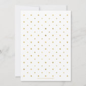 Wit en goud | Pensioneringspartij voor moderne ond Kaart (Achterkant)