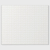 Wit en Goud Sneeuwvlokken Glitter Kerstmis Cadeaupapier (Vlak)