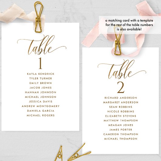 Wit en Goud, Top Tafel Zitplan Kaart