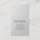 Wit en goud voorzien van de inscriptie OM Symbool  Visitekaartje (Achterkant)