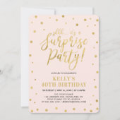 Wit en goud | Vrouwenfeest 40e verrassingsdag Kaart (Voorkant)