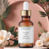 Wit en Goud Waterdichte Cosmetica Dropper Fles Labels