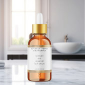 Wit en Goud Waterdichte Cosmetica Dropper Fles Labels