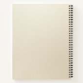 Wit en Gouden Bloemen Notitieboek (Achterkant)