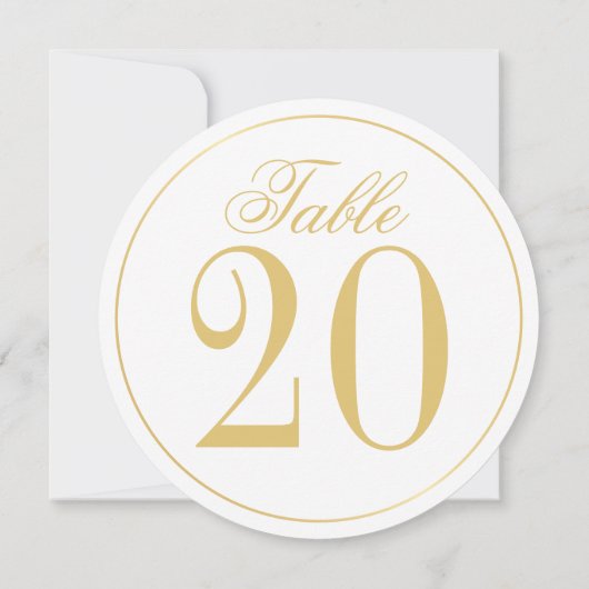 Wit en gouden bruiloft Kaart (Achterkant)