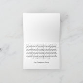 Wit en Gouden Folie Kalligrafie Formeel Dank U Bedankkaart (Binnen)