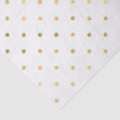 Wit en gouden glittersprenkels tissuepapier (Detail)