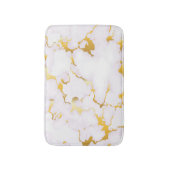 Wit en gouden marmer badmat (Voorkant Verticaal)