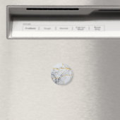Wit en gouden marmer magneet (Insitu (Vaatwasser))