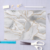 Wit en goudglitteraglaat abstract tissuepapier (Craft)