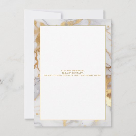 Wit- en goudmarmerwedstrijd kaart (Achterkant)