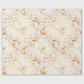 Wit en goudmeel verpakkingspapier cadeaupapier (Vlak)