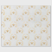 Wit- en goudweddenschap cadeaupapier (Vlak)