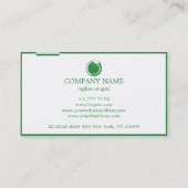 Wit en Green Visitekaartje (Achterkant)