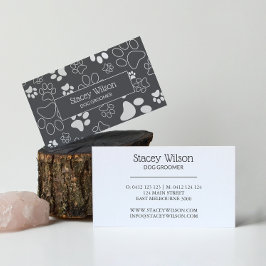 Wit en grijs afdrukken van snijwanden visitekaartje