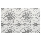Wit en grijs Damask openwerkpatroon Stof (Fat Quarter)