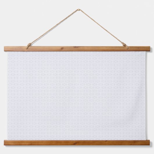 Wit en grijs geometrisch patroon met vergrendeling hangend wandkleed (Voorkant 3)