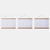 Wit en grijs geometrisch patroon met vergrendeling hangend wandkleed (Driedubbel)