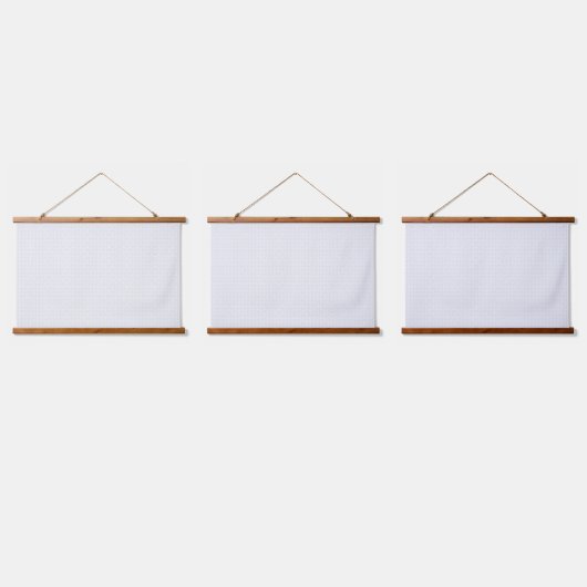 Wit en grijs geometrisch patroon met vergrendeling hangend wandkleed (Driedubbel)