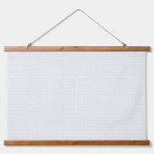 Wit en grijs geometrisch patroon met vergrendeling hangend wandkleed (Voorkant 2)