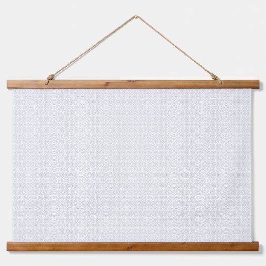 Wit en grijs geometrisch patroon met vergrendeling hangend wandkleed (Voorkant 2)