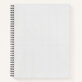 Wit en grijs geometrisch patroon met vergrendeling notitieboek (Voorkant)