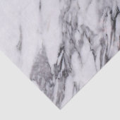 Wit en grijs Glitter Marble Texture Print Tissuepapier (Detail)