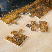 Wit en grijs grazen met zon omlaag legpuzzel (Zijkant)