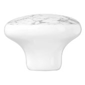 Wit en grijs marmer afbeelding keramische knop (Zijkant)