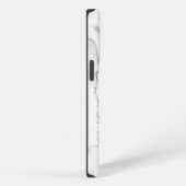 Wit en grijs marmer iPhone hoesje (Rechterkant)