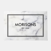 Wit en grijs marmer Stone textuur Deurmat (Voorkant)