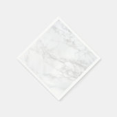 Wit en Grijs Marmeren Achtergrond Papieren servett Servet (Hoek)