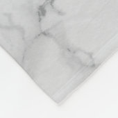 Wit en grijs marmerontwerp fleece deken (Hoek)