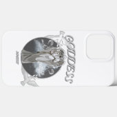Wit en Grijs Modern Goddess iPhone 13 Pro Hoesjes (Achterkant (horizontaal))