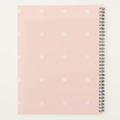 Wit en grijs paard bloemendesign 2020 Maandelijks Planner (Achterkant)