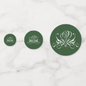 Wit en groen bloeien Roos Confetti (Voorkanten)