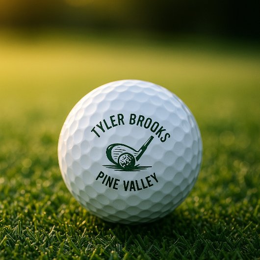 Wit en Groen Custom Golf Ball Golf Golfballen